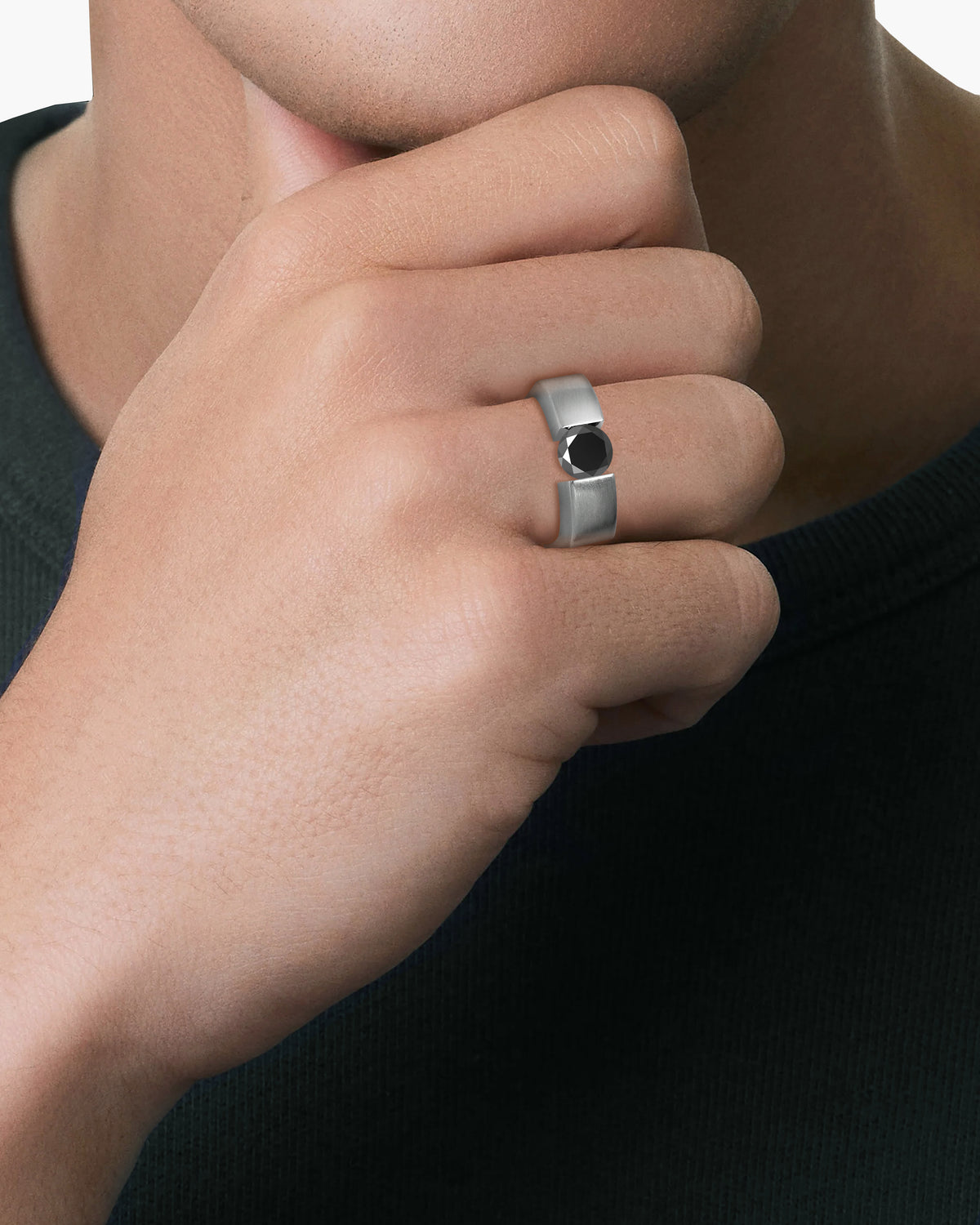 taormina-tempio-tension-set-ring-brushed-black-onyx-model