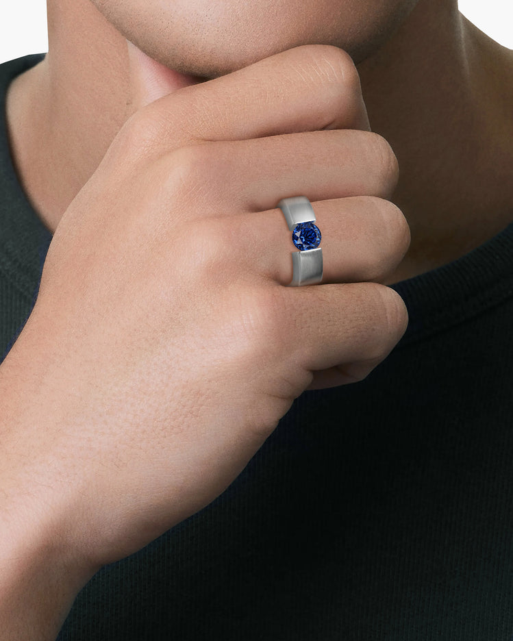 taormina-tempio-tension-set-ring-brushed-blue-sapphire-model