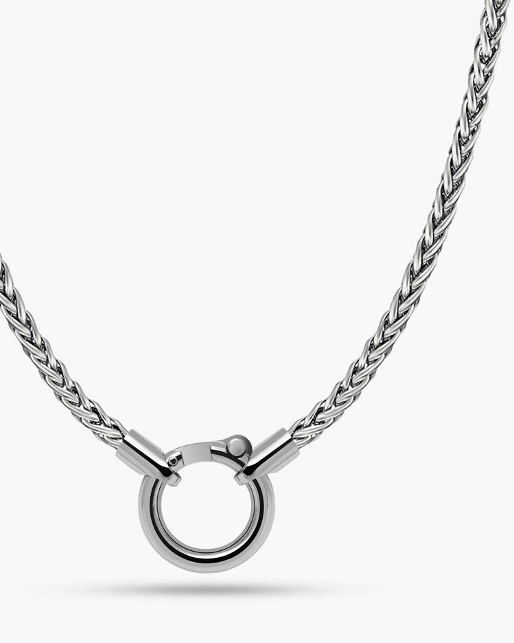Ring Clasp Wheat Chain Necklace