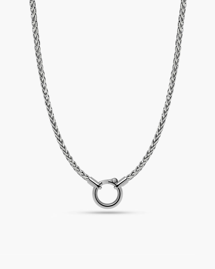 Ring Clasp Wheat Chain Necklace